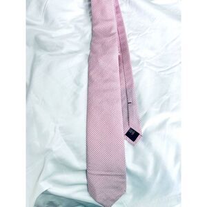 Collared Greens Pink Gingham Necktie Cotton NWOT / preppy / office / court /